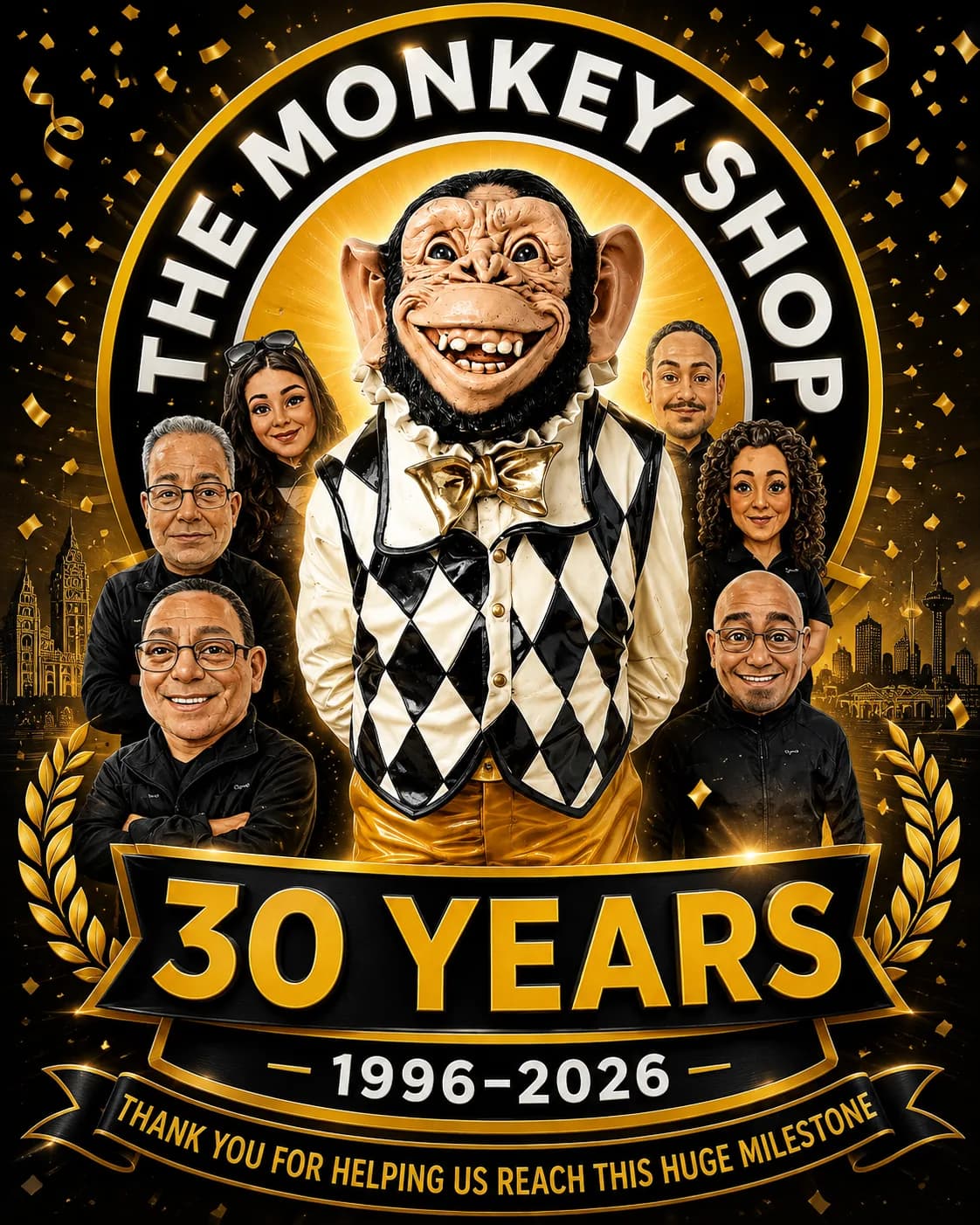 Thirty years anniversary poster
